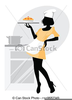 Girl Baker Clipart Image