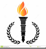 Olympic Torch Clipart Image