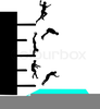 Springboard Diver Clipart Image