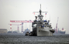 The Uss Coronado (agf 11) Arrives At Fleet Activities Yokosuka, Japan. Image