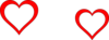 Two Hearts Space Clip Art