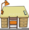 Clipart Of A Teacher Desk Image