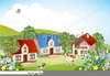 Rural Community Clipart Image