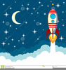 Blast Off Clipart Image