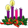 Catholic Advent Wreath Clipart Image