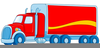 Red Lorry Clipart Image