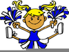 Wildcat Cheerleader Clipart Image