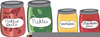 Canned Goods Food Pantry Clipart Image