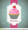 Free Vintage Cupcake Clipart Image