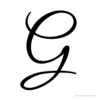 Fancy Cursive G Image