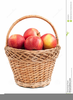 Free Apple Basket Clipart Image