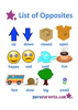 Preschool Opposites Clipart Image