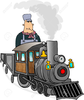 Train Engineer Clipart Image