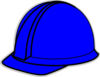 Blue Hard Hat Clip Art