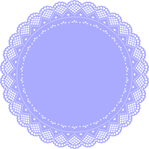 Lilac Doily Clip Art