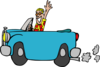 Bobcar On The Go Clip Art