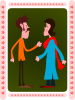 Kablam Indian Couple Clip Art