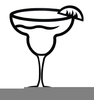 Black And White Margarita Clipart Image