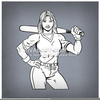 Womens Softball Clipart Image