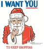 Santa Shopping Clipart Image