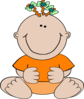 Orange I Cute Clip Art