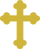 Old Gold Cross Clip Art