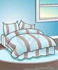 Girl In Bed Clipart Image