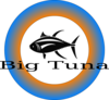 Big Tuna Frisbee Design Clip Art