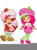 Modern Strawberry Shortcake Clipart Image