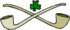 Pipes And Shamrock Clip Art