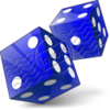 Dice Blue 7 Image