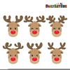 Free Cute Reindeer Clipart Image