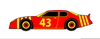 Car Racing Clipart Image