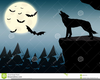 Werewolf Howling Clipart Image