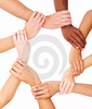 Diverse Hands Linked In Unity Thumb Image