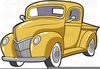 Classic Trucks Clipart Image