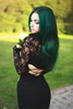 Dark Green Hair Image