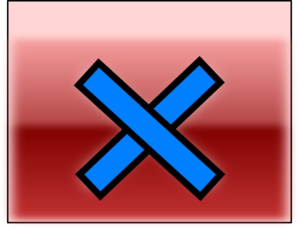 Red Close Button Hover Clip Art