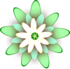 Green Flower Clip Art