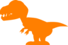 Orange Trex Clip Art