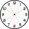 Clock Devider Colored Clip Art