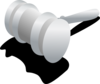 Black And Gray Judge Hammer Clip Art