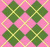 Argyle Awesome Green Pink Image