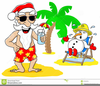 Hawaiian Snowman Clipart Image