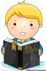 Clipart Child Reading Newspaper Image