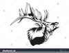 Elk Head Clipart Image