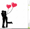 Man And Woman Kissing Clipart Image