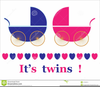 Twin Baby Clipart Image