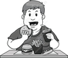 Clipart Of Fat Kid Image