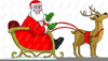 Santa Sleigh Free Clipart Image